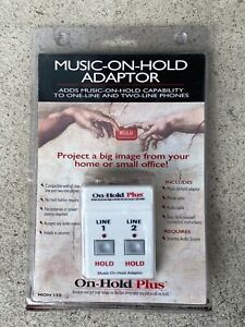 NEW Music-On-Hold Adapter Phone Line On Hold Plus 2 Line