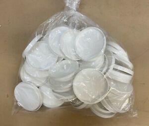 Plastic End Caps for Kraft Mailing Shipping Tubes 4&#034; White 50pcs