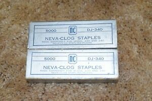 Neva-Clog DJ-340 Staples 1 Boxes 7500 New Staples