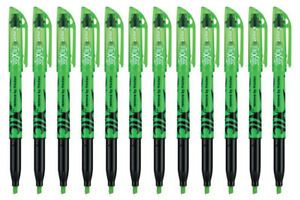 Pilot FriXion Light Erasable Highlighters, Chisel Tip, Green Ink, 12 Count