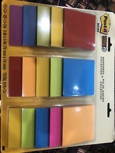 Post-it Super Sticky Notes 3&#034; x 3&#034; Marrakesh and Rio de Janeiro Collections NEW