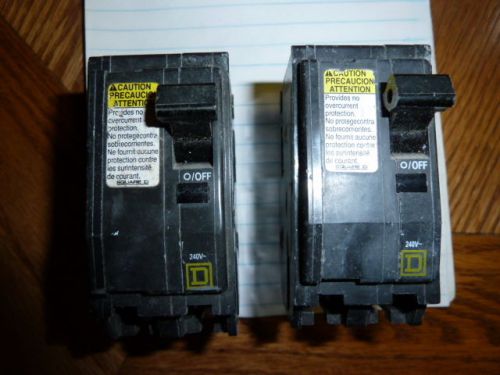 Lot of 2 Square D AC Disconnect Switches 60 AMP Listed 239G Q0200 2 Pole