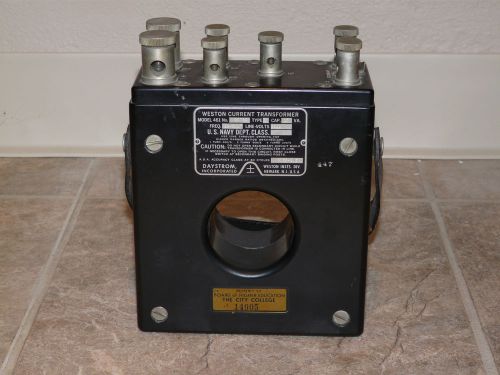 Vintage weston current transformer,  model 461, no. 25752 for sale