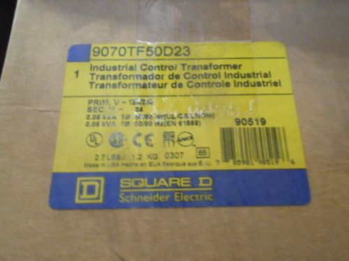Square D 9070-TF50d23 TRANSFORMER CONTROL 50VA 120/240V-24V