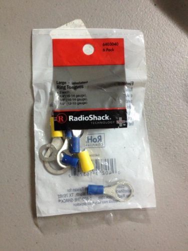 Insulated Large Ring Tongues (6-Pack) - RadioShack