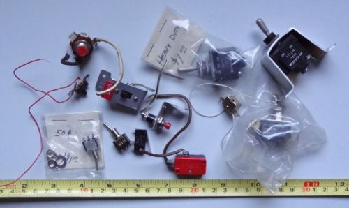LOT OF VINTAGE ON OFF SWITCHES SOME NEW