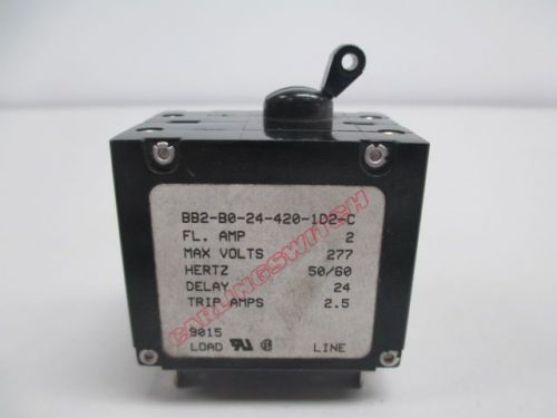 New carling technologies bb2-b0-24-420-1d2-c amp switch 277v-ac 2a d235057 for sale