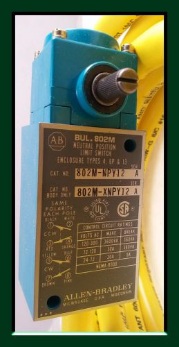Allen Bradley 802M-NPY12 802MNPY12 Limit Switch Series A