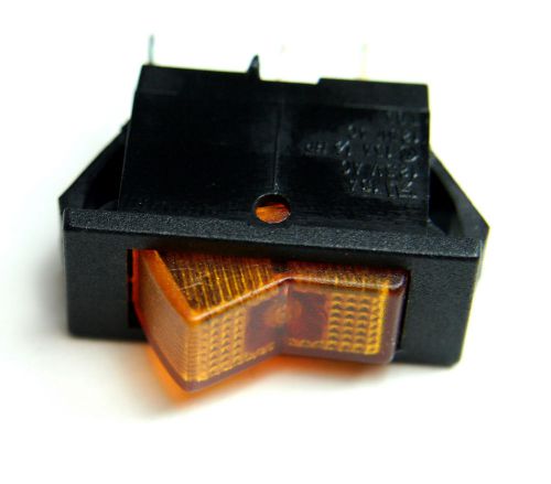 Swann industries illuminated rocker switch - spst - 125v 15a - lighted amber for sale
