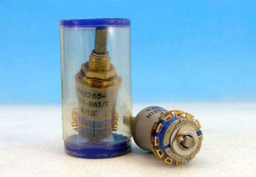 1x siemens gold rotary switch 1 pole 6 positions 1p6t / v42265-n121-b61/1 4/11e for sale
