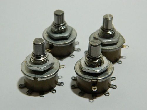 Lot of 4 GRAYHILL Miniature Rotary Switches 5 &amp; 10 Position 24001-10N, 24001-05N