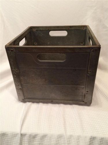 Nice vintage collectors erie risoon detroit  fiberglass &amp; steel crate 13&#034; x 13&#034; for sale