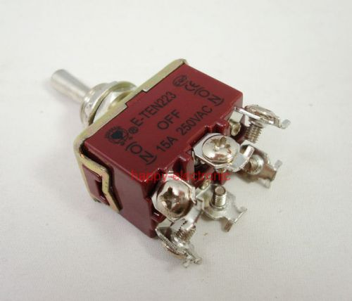 20 PCS Heavy Duty Momentary Toggle Switch DPDT (ON)-OFF-(ON) Centre Off 15A 250V