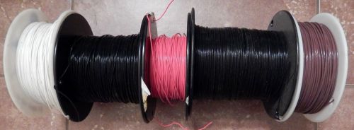 18,20 awg ** nice lot**  silver plated copper teflon wire, mil-spec m16878/.... for sale