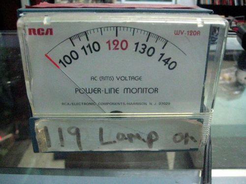 RCA WV-120A POWER LINE MONITOR ( FOR PARTS, NOT WORKING)..