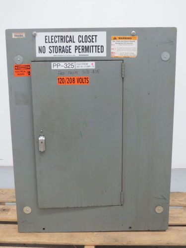 General electric ge dnlab 200a amp 120/208v breaker distribution panel b300322 for sale