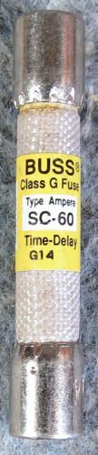 BUSS SC-60 FUSE TIME-DELAY 60A CLASS G 480V &amp; 300V COOPER BUSSMANN FREE SHIP NEW