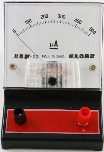 0-500 microampere (ua) analog ammeter for sale