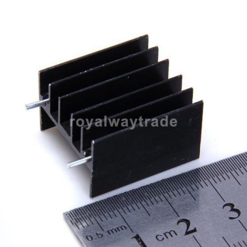 12pcs aluminum heat sink for to220 l298n -1 x 0.9 x 0.6 inch for sale