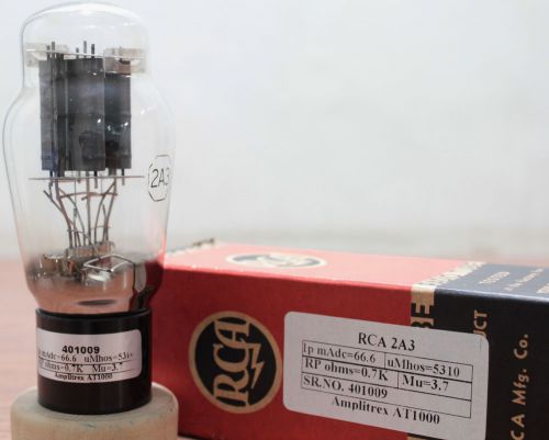 1x 2A3 RCA New Nos S6E date code  tested Amplitrex AT1000 #401009