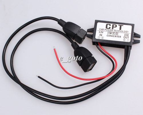 Dc-dc 12v to 5v regulator converter step down power module dual-usb output for sale
