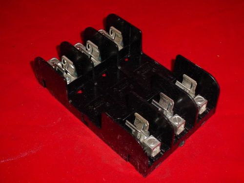 Gould shawmut 60308 600v 30a class h/k fuse holder used for sale