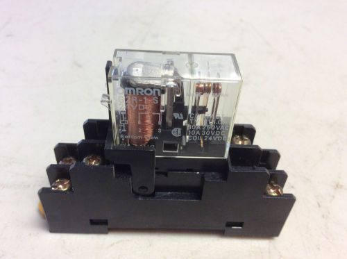 Omron G2R-1-S Pilot Relay 24 VDC Coil 10 Amp 250 VAC 30 VDC Contacts G2R1S