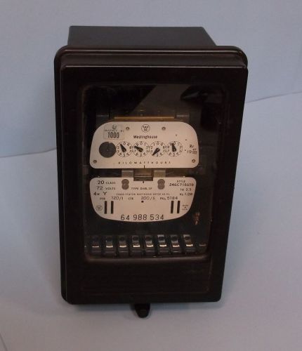 WESTINGHOUSE TYPE D48-3F THREE STATOR WATTHOUR METER