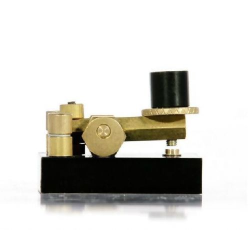 Ham radio shortwave CW Morse telegraph key copper hand key