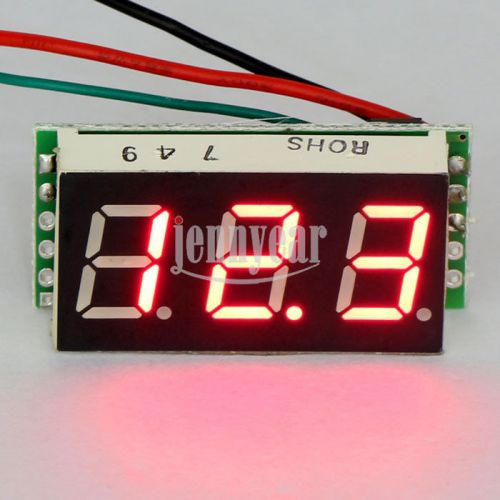 0.4&#034; Mini Digital Voltmeter Panel Meter DC 0-99.9V Red LED Power Monitor Circuit