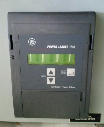 GE General Electric PLE3ESFG Power Leader EPM Electronic Power Meter 480 volts