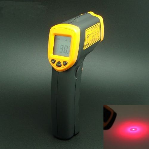 AR-320 Digital LCD Infrared Thermometer -32°C~320°C Orang &amp; Black (2 x AAA)