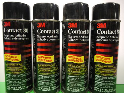 3M  80 contact 18 Oz Neoprene Adhesive For ( 4 ) Cans