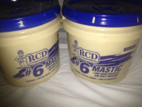 (2) 1 Gal Rcd Corporation #6 Mastic Duct Sealant