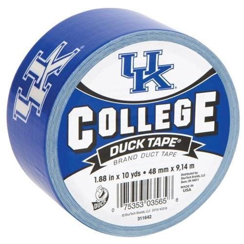 College Logo Duck Tape 1.88&#034; Wide 10 Yard Roll-Kentucky