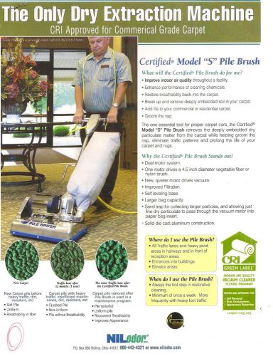 Model &#034;S&#034; Pile Brush / Dry Extraction Machine