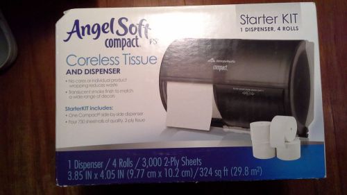 Georgia pacific angelsoft compact tissue toilet paper dispenser starter kit for sale