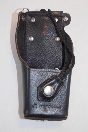 Motorola leather radio holster ntn8035d with belt loop for sale