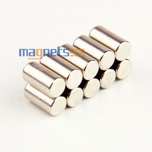10pcs N35 Strong Cylinder Round Rare Earth Neodymium Bulk Magnets 4mm x 8mm
