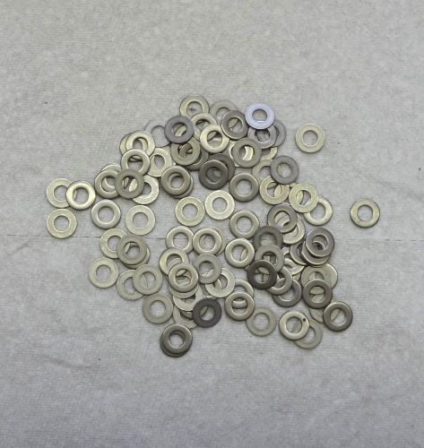 200 each FITS # 10 SCREW SIZE STAINLESS STEEL FLAT WASHERS NEW!