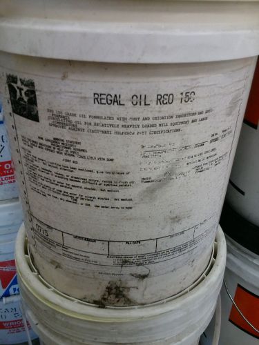 TEXACO REGAL R&amp;O 150 OIL  (5 GAL)