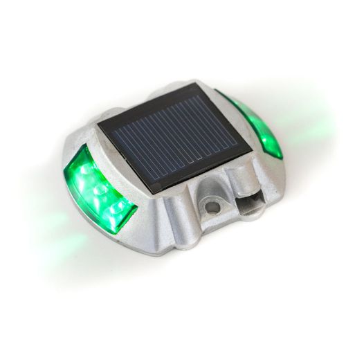 Green Solar Powered LED Road Driveway Stair Deck Light