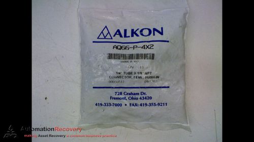 ALKON AQ66-P-4X2 *PACK OF 10* PUSH-IN FITTING 1/4&#034; TUBE X 1/8&#034; NPT, NEW