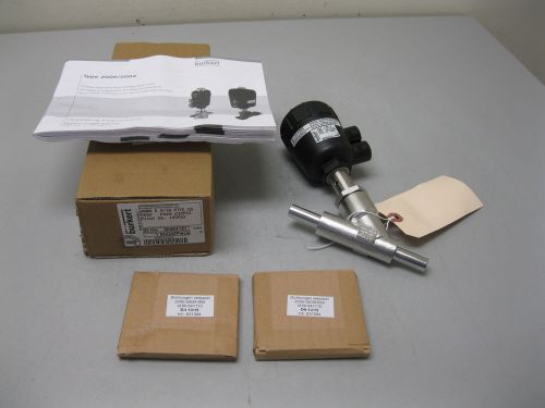 1/2&#034; Burkert 2000 A Butt Weld SS Actuated Angle Seat Valve NEW B17 (1693)