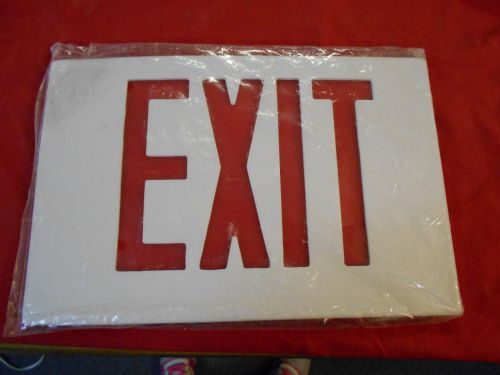 Metal EXIT sign cover business retail restaurant emergency lights man Cave
