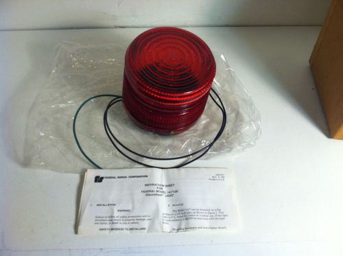 FEDERAL SIGNAL MODEL 141*120 ELECTRAFLASH LIGHT RED - MAKE OFFER