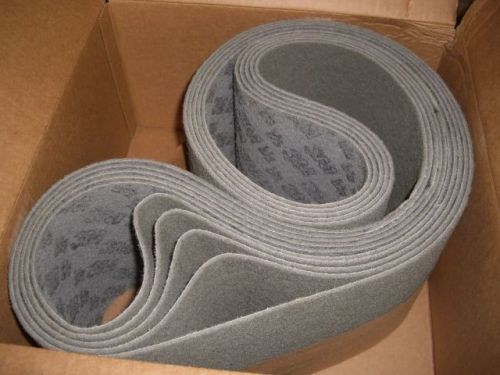 5 new 3m scotch-brite 8&#034; x 90 surface conditioning ls sanding belts s-sfn 90670 for sale