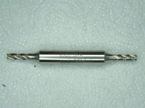 DOUBLE END MILL  4 FLUTE 4MM M42 USA 9042 MACHINING MACHINIST METALWORKING 2-21