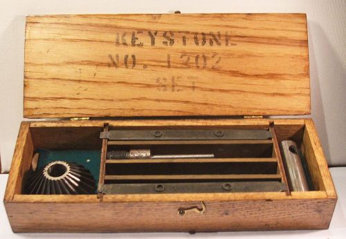 Keystone Tool Set 1202 Reamer Marked Wood Box