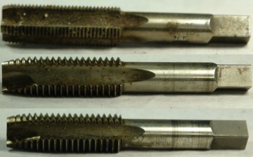 3 Used but Good Hand Taps, 5/8&#034; - 11 (x2) &amp; 5/8&#034; - 18
